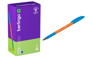 Ручка шариковая "Berlingo.Skyline" светло-синяя 0,7мм игол.ст CBp_07130