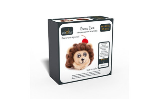 Набор для творчества "Woolla.Валяние.Ежик Ежа" 8см WT-0115