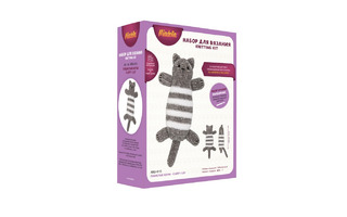 Набор для творчества вязание "Miadolla.Игрушки.Пушистый котик" 30см AMG-0110 с наполнит.