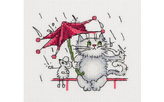 Набор для творчества "Klart.Вышивка крестом.Дождик" 12*11см 8-223