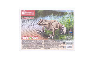 Набор для творчества "REZARK.Сборные модели.Живая природа.Лягушка" фанера 6,5*13,5*10см NIZ-19