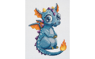 Набор для творчества "Klart.Вышивка крестом.Дракончик" 14*18см 8-537
