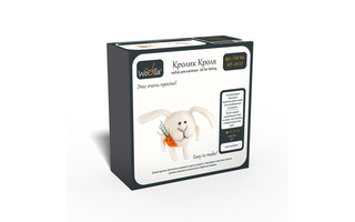 Набор для творчества "Woolla.Валяние.Кролик Кроля" 6см WT-0117