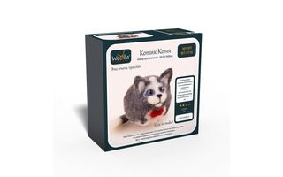 Набор для творчества "Woolla.Валяние.Котик Котя" 7см WT-0116