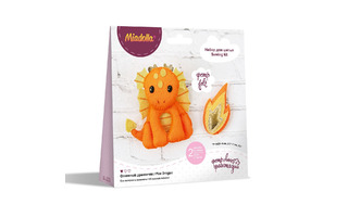 Набор для творчества "Miadolla.Игрушки.Огненный дракончик" 2шт 15см TF-0428 с наполнит.