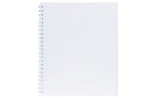 Тетрадь 80 л "VELVET Белая" клетка гребень пласт.обл 80Т5В1гр_01631 081572 Хатбер