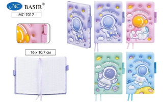 Записная книжка А6   80л "Космонавт" клетка МС-7017 Басир