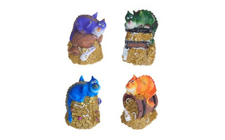 Копилка "Дракон носатик на деньгах" полистоун 8*7*11см 359-879