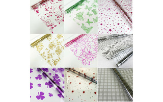 Пленка в рул  70см с цветным  рисунком ассорти