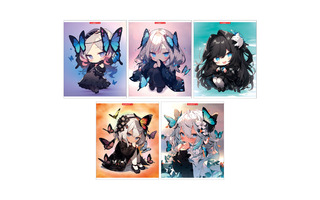 Тетрадь 48 л "Аниме.Девочки с бабочками" клетка глиттер 14079/5 АкХолд