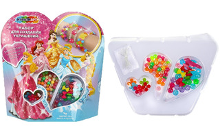 Набор для творчества с бусинами "Принцессы" 50шт BEADSET-PD 355939 (2353)