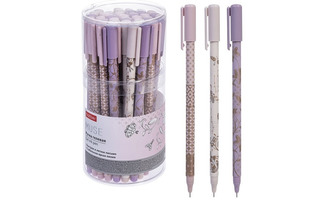 Ручка гелевая "Hatber.Muse" черная 0,5мм  GP_083258