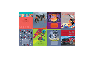 Тетрадь 12л "Mix-8.Мальчики" линия Т5ск12 11702 BG