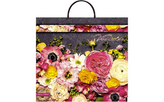 Пакет  37*35 "Вероника" 90мкм с пластиковой ручкой 4697