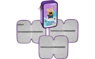 Пенал 3 отд "DeVente.Teddy Bear" 20,5*12см тиснение фольга 7013400