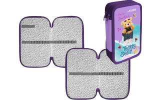 Пенал 2 отд "DeVente.Teddy Bear" 20,5*12см тиснение фольга 7012400