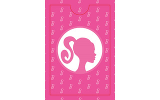 Обложка для проездного "Барби.Розовый силуэт" ПВХ ОП-1887