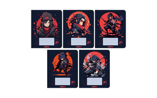 Тетрадь 24л "Аниме воины" клетка лак 14710/5 АкХолд