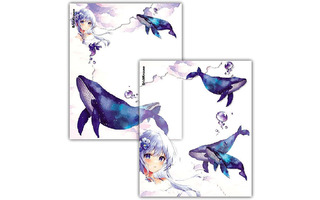 Набор обложек д/тетрадей и дневника "Kawaii Whale"212*347 12шт 80мкм 61124 ErichKrause