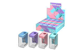 Точилка "Erich Krause.City Mini Pastel" с контейнером 61277