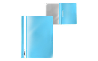 Скоросшиватель пласт А4 "ErichKrause.Diagonal Pastel"  180мкм голубой 53657