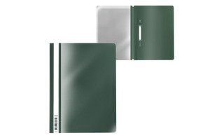 Скоросшиватель пласт А4 "ErichKrause.Fizzy Classic"  140мкм зеленый 50005