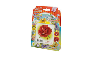 Набор для творчества "Фигурки из бисера.Цветок.Алая роза" АА 05-602 Клевер