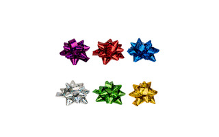 Бант "Звезда.Stilerra.Голография" 3см ассорти BOWS-3H