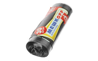 Мешки для мусора  30л/30шт МЕШКОFF ПНД 10мкм 50*60 черные 8045