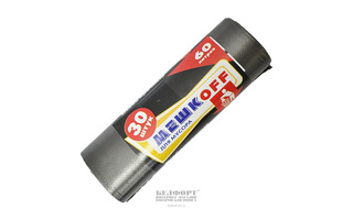 Мешки для мусора  60л/30шт МЕШКОFF ПНД 10мкм 60*80 черные