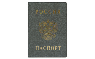 Обложка для паспорта "Герб.Серая" ПВХ 2203.В-106