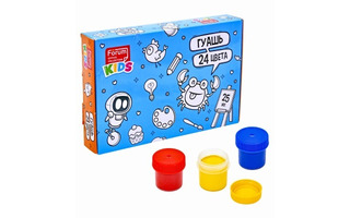 Гуашь 24 цв 25 мл "KIDS" FG-224-R Forum