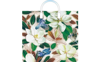 Пакет  38*34 "Прятки в цветах" 90мкм с пластиковой ручкой 1625 ПЛР51618