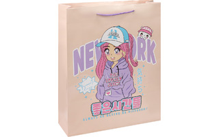 Сумка ламинированная 26*32 "Аниме.Стильная девчонка" ПКП-4285