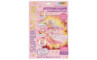 Набор для творчества "Аппликация стразами и пайетками.Фея" 17*23см GEMSEQ-100400 (1349)371358