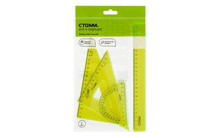 Набор линеек большой NEON Cristal ассорти в европодвесе Стамм НЧ-30522 351437