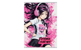 Тетрадь для нот А4 16л "Живи с музыкой" верт скоба 14663 АкХолд