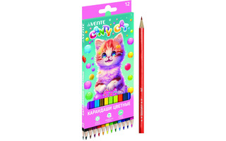 Карандаши 12 цв "deVente.Candy Cat" 2М 5022411