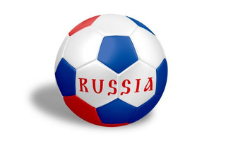 Мяч футбольный "Россия" 300г №5 1слой SC-1PVC300-RUS-1 349850