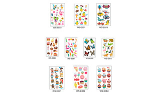 Наклейки "Тату.Детская" ассорти 12*7см ТА-3350 WS-E (ЦЕНА ЗА ЛИСТ)