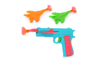 Игрушка с запуском "Пистолет" 3 самолета на присосках LW442