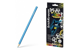 Карандаши 12 цв "Erich Krause.Sport DNA" пластик трехгран. 61809