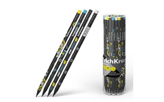 Карандаш ч\гр "Erich Krause.Sport DNA НВ" пластик с ластиком круглый 60708