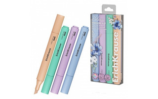Набор текстовыделителей  4шт "ErichKrause.Visioline V-17 Pastel Bloom" 60810 0,6-4,5мм
