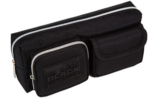 Пенал объемный "deVente.TOTAL BLACK" 21*8,5*6см ткань молния 1отд 2кармана 7029423