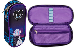 Пенал объемный "deVente.City Girl" 21*8*5см откидн.планка 7023439