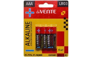 Батарейка deVente.Alkaline LR 03 (BL4) блистер 9010107