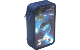 Пенал 3 отд "DeVente.Football Time" 20,5*12см фольга тиснение 7013402