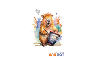 Тетрадь для нот А4 16л "Музыкальный зверек" верт скоба С0066-23 Апплика