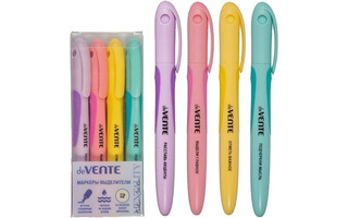 Набор текстовыделителей  4шт "deVENTE.Mentality" скошенные 1-4мм 5045337